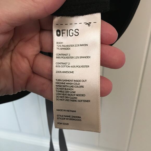 Figs Scrub Set - Catarina and Zamora Joggers - XL Black - Picture 5 of 7